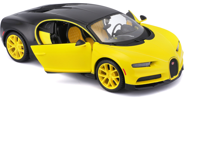 Maisto Bugatti Chiron 1:24 žluto-černá