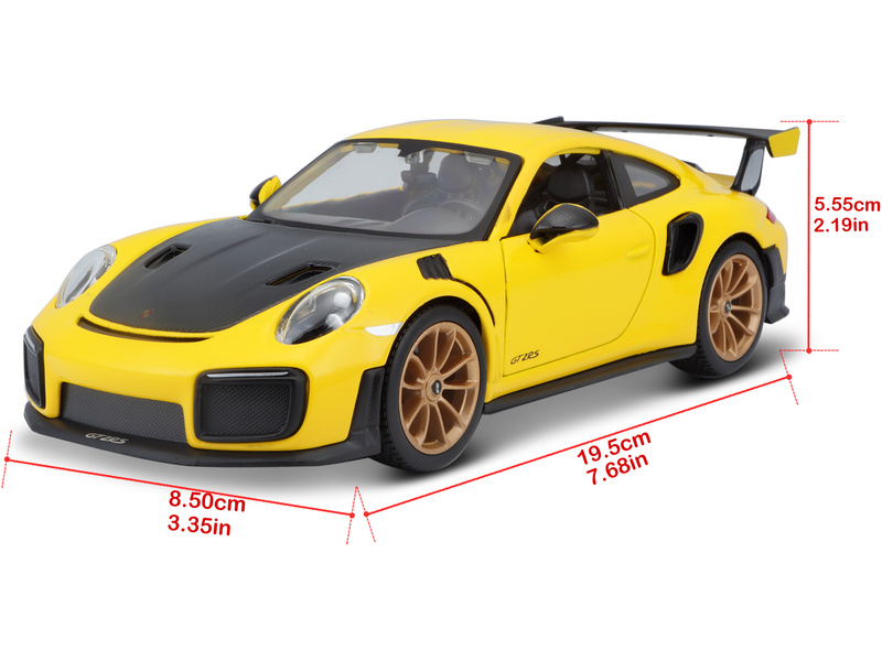 Maisto Porsche 911 GT2 RS 1:24 žlutá