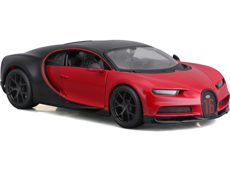 Maisto Bugatti Chiron Sport 1:24 červeno-černá