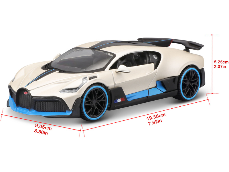 Maisto Bugatti Divo 1:24 bílá metalíza
