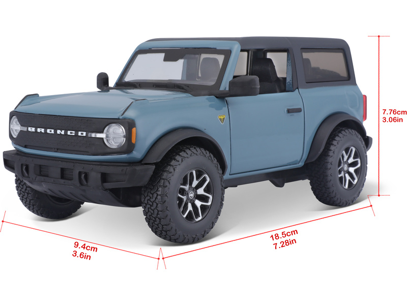 Maisto Ford Bronco 2021 1:24 modrá