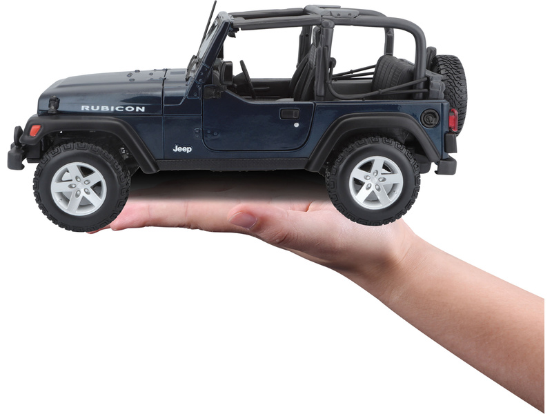 Maisto Jeep Wrangler Rubicon 1:18 modrá metalíza