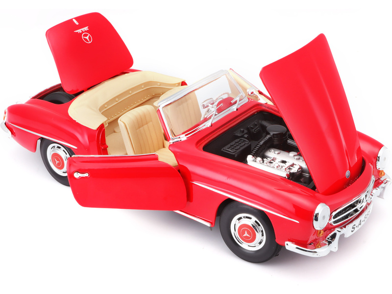 Maisto Mercedes-Benz 190SL 1955 1:18 červená