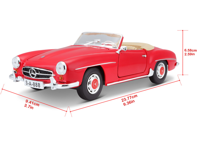 Maisto Mercedes-Benz 190SL 1955 1:18 červená