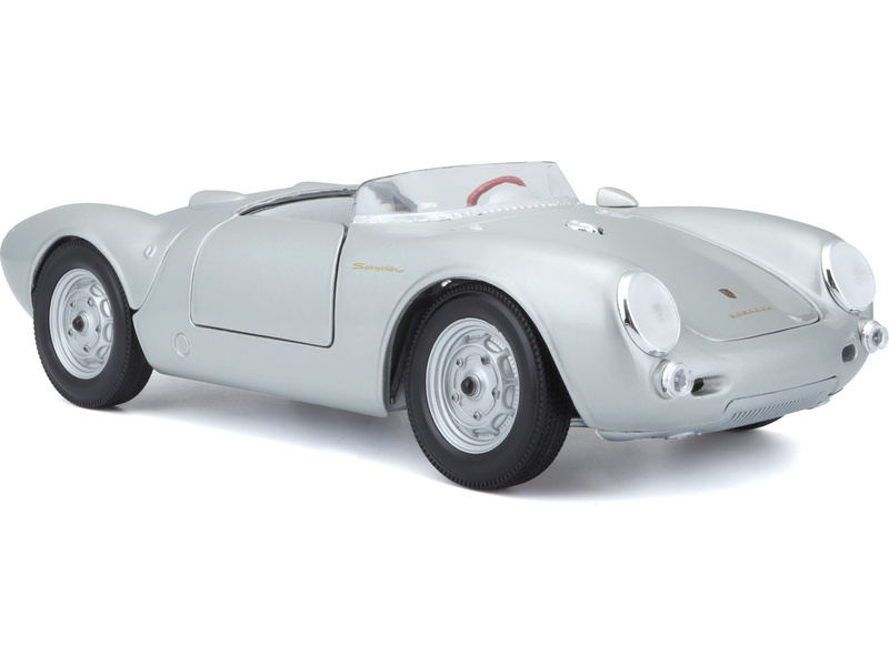 Maisto Porsche 550 A Spyder 1:18 stříbrná