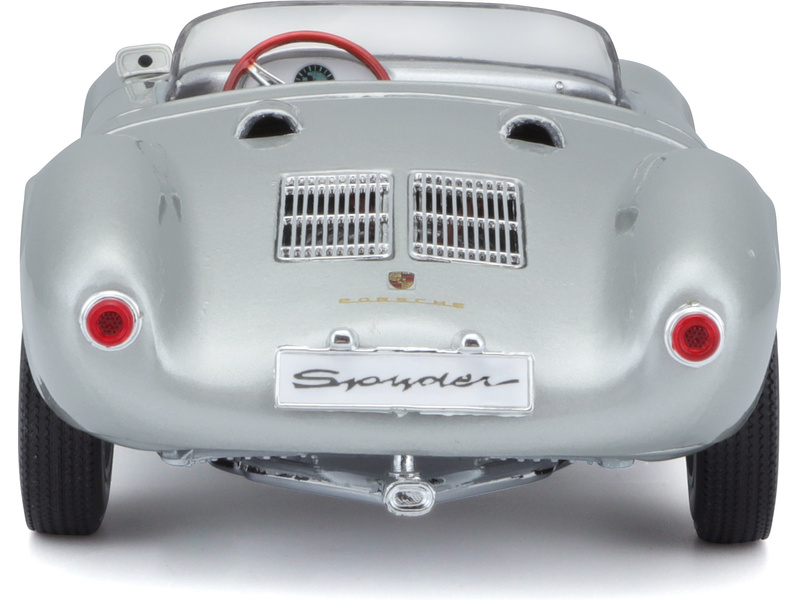 Maisto Porsche 550 A Spyder 1:18 stříbrná