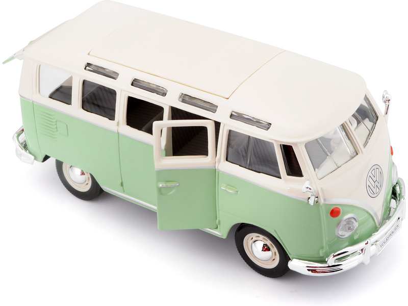 Maisto Volkswagen Van Samba 1:25 zeleno/krémová