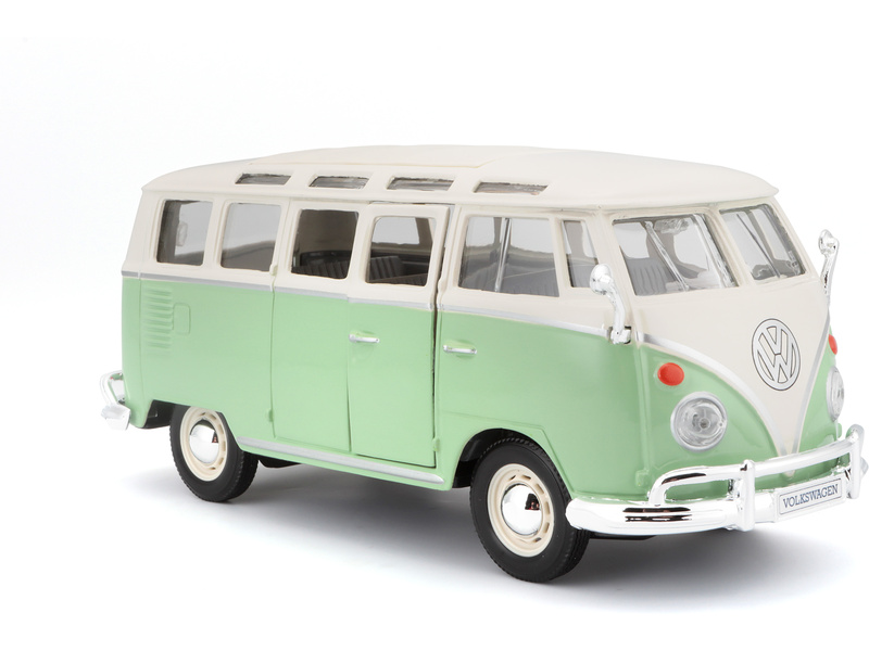 Maisto Volkswagen Van Samba 1:25 zeleno/krémová