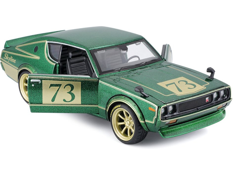 Maisto Nissan Skyline 2000GT-R (KPGC 110) 1973 Tokyo Mods 1:24 zelená