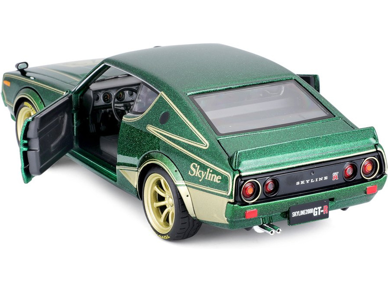 Maisto Nissan Skyline 2000GT-R (KPGC 110) 1973 Tokyo Mods 1:24 zelená