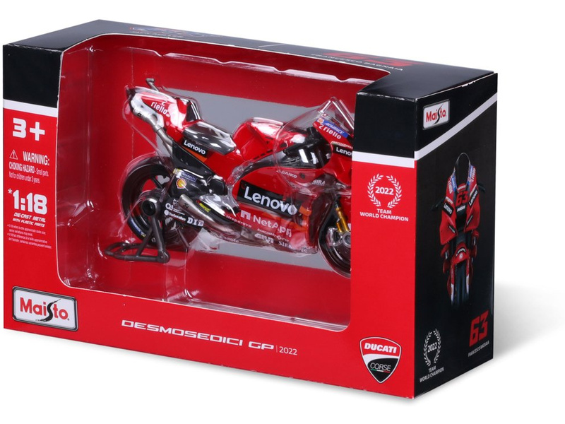 Maisto Ducati Lenovo team 2022 1:18 #63 Bagnaia