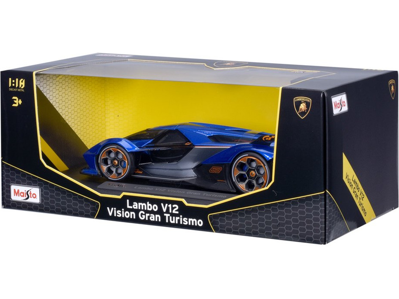 Maisto Lamborghini V12 Vision Gran Turismo 1:18 modrá