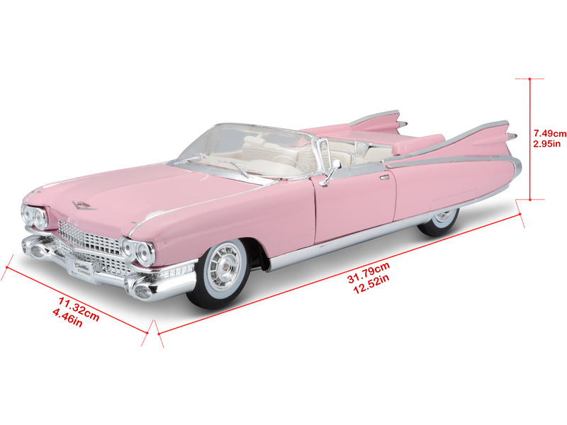 Maisto Cadillac Eldorado Biarritz 1959 1:18 růžová