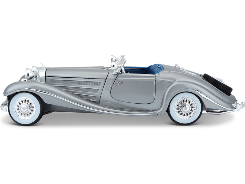 Maisto Mercedes-Benz 500 K Typ Specialroadster 1936 1:18 šedá metalíza