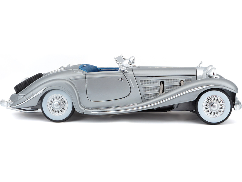 Maisto Mercedes-Benz 500 K Typ Specialroadster 1936 1:18 šedá metalíza