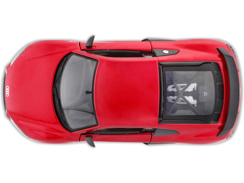 Maisto Kit Audi R8 V10 Plus 1:24 červená metalíza