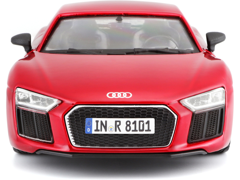 Maisto Kit Audi R8 V10 Plus 1:24 červená metalíza
