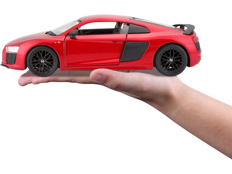 Maisto Kit Audi R8 V10 Plus 1:24 červená metalíza
