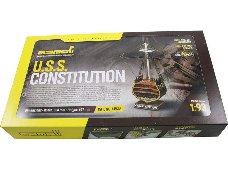 MAMOLI USS Constitution příčný řez 1:93