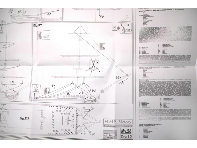 MAMOLI H.M.S. Victory 1765 1:150 kit