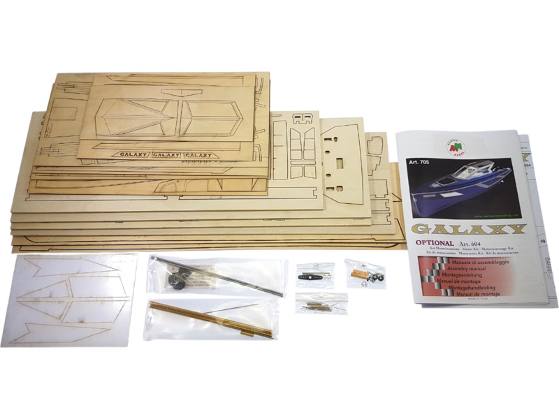 Mantua Model Galaxy 53ft luxusní jachta 1:25 kit