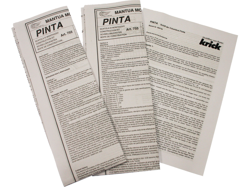 Mantua Model Pinta 1:50 kit