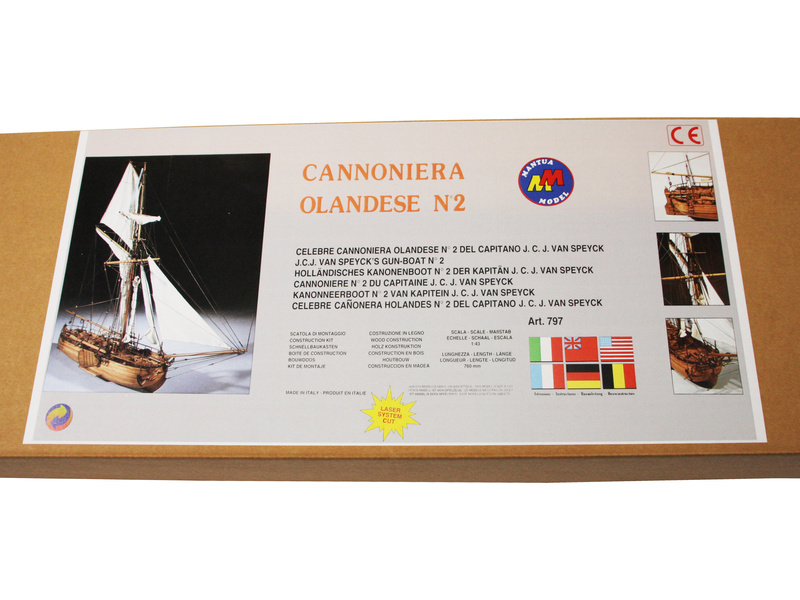 Mantua Model Holandský válečný člun No2 1:43 kit
