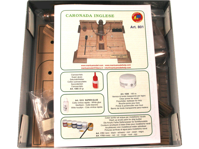Mantua Model Anglický kanón 1:17 kit