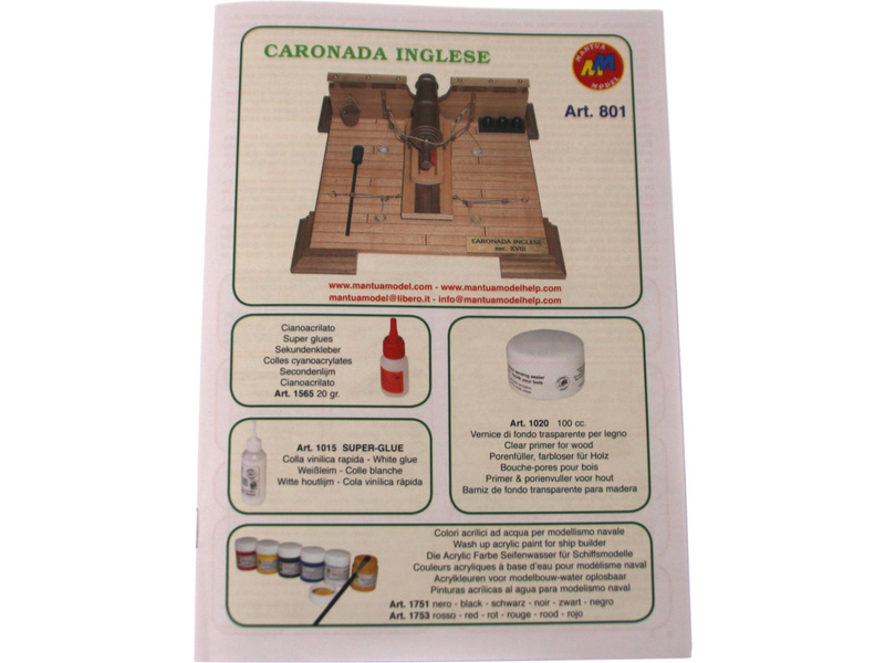 Mantua Model Anglický kanón 1:17 kit
