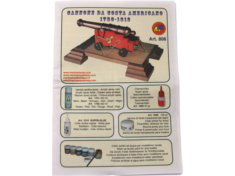 Mantua Model Americký kanón 1:17 kit