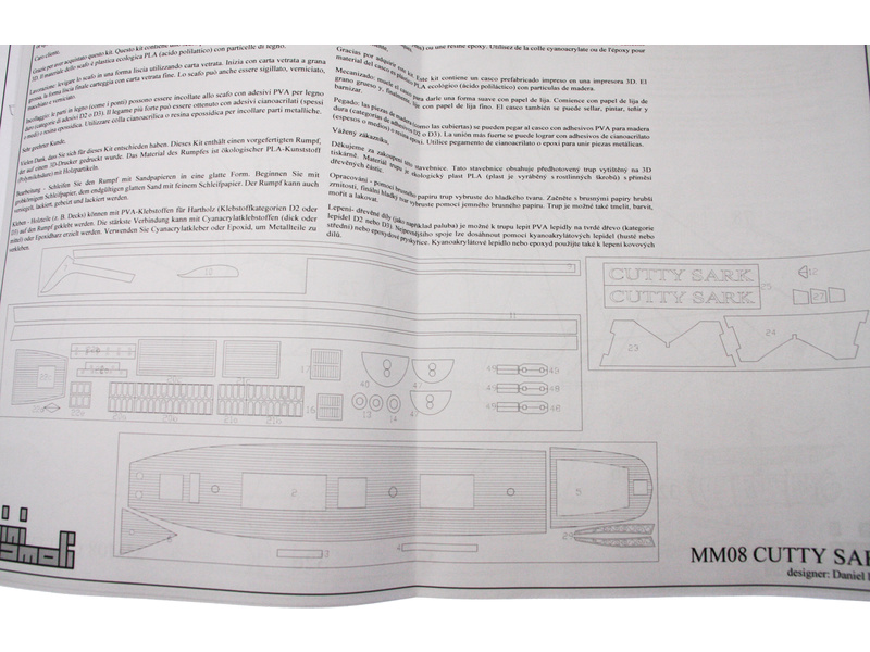 MINI MAMOLI Cutty Sark 1:250 kit