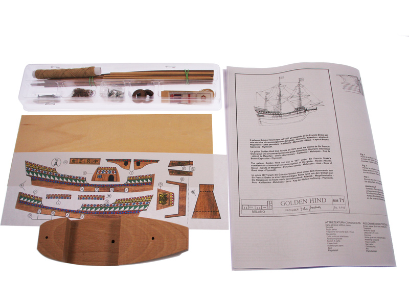 MINI MAMOLI Golden Hind 1:110 kit