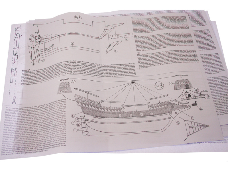 MINI MAMOLI Golden Hind 1:110 kit