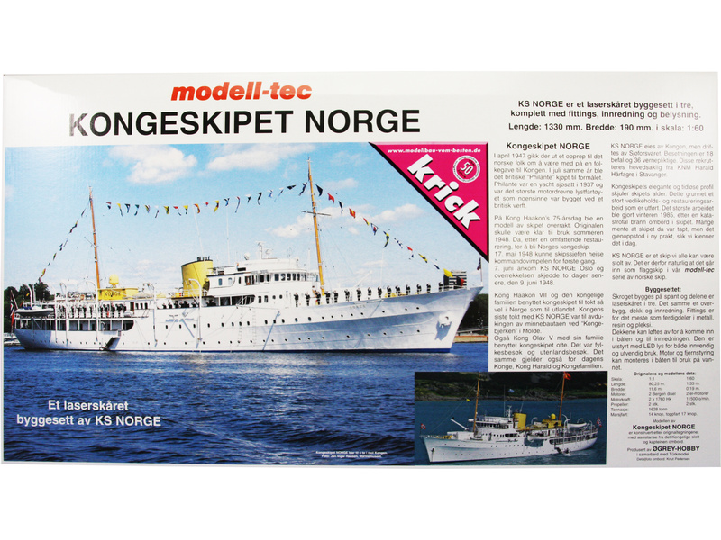 Modell-Tec Kongespiet Norge 1:60 kit