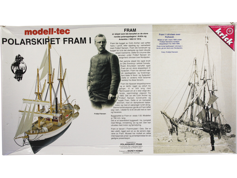 Modell-Tec Fram I. výzkumná polární loď 1:50 kit