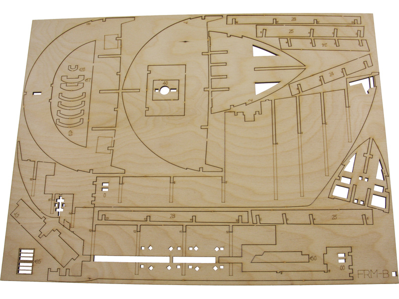Modell-Tec Fram I. výzkumná polární loď 1:50 kit