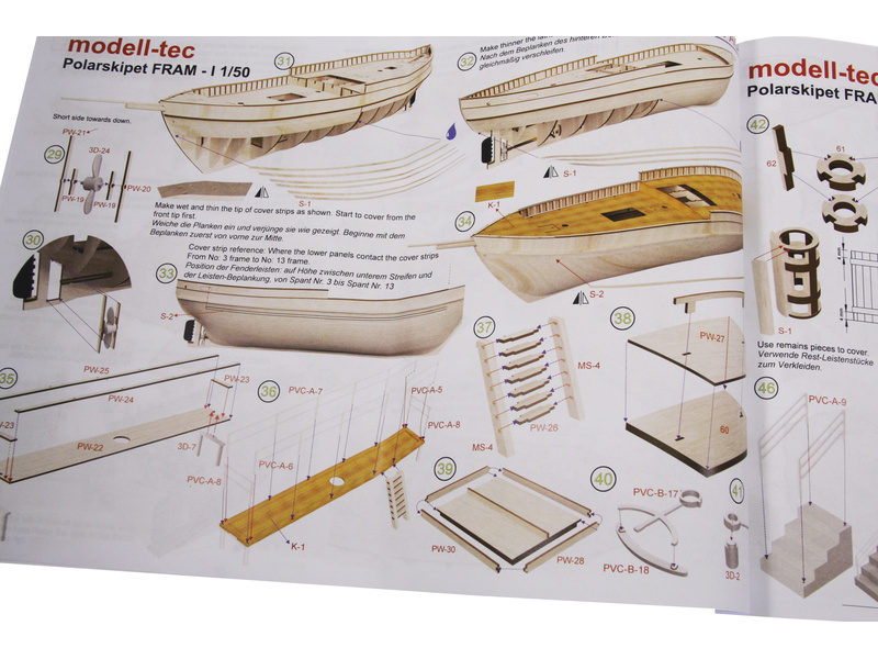 Modell-Tec Fram I. výzkumná polární loď 1:50 kit