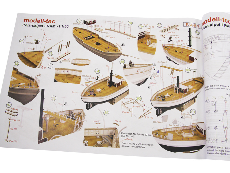 Modell-Tec Fram I. výzkumná polární loď 1:50 kit