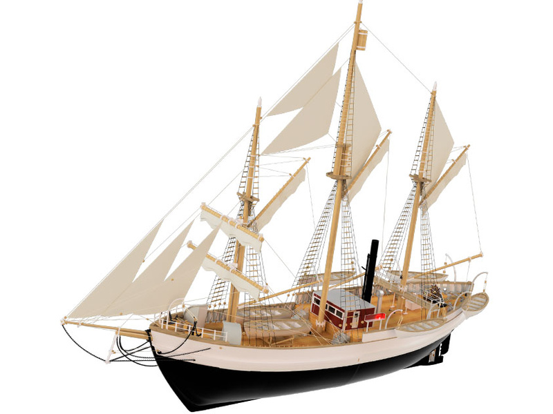 Modell-Tec Fram I. výzkumná polární loď 1:50 kit