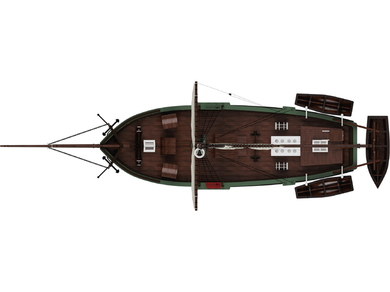 Modell-Tec Výzkumná plachetnice Gjoa 1:50 kit