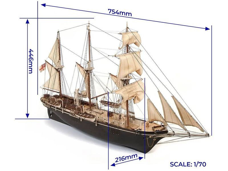 OCCRE HMS Endurance 1:70 kit