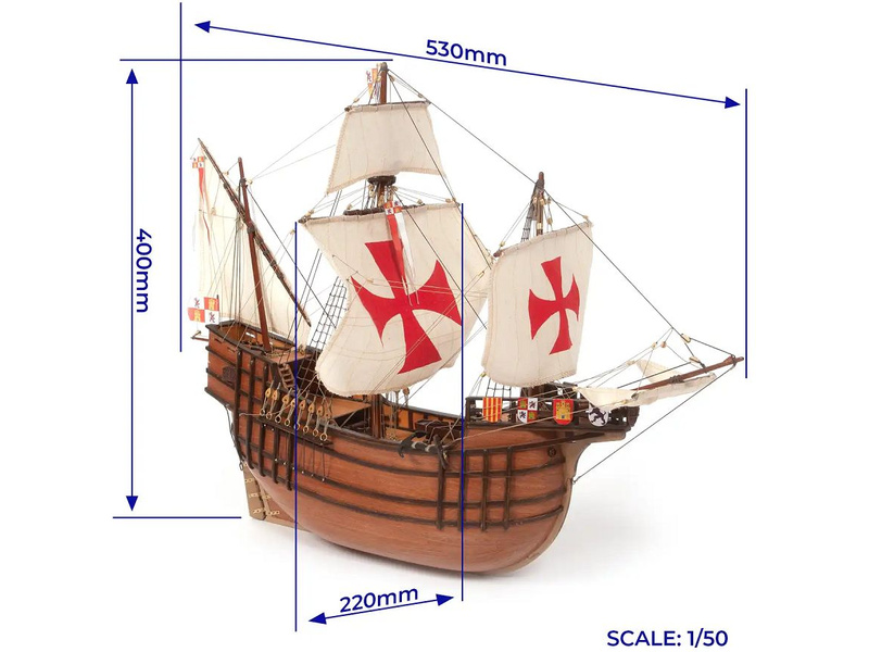 OCCRE Santa Maria 1:50 kit