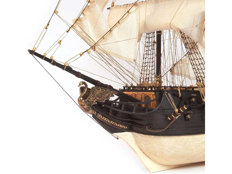 OCCRE Black Swan pirátská loď 1:75 kit