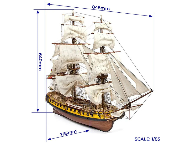 OCCRE N.S. Mercedes fregata 1:85 kit