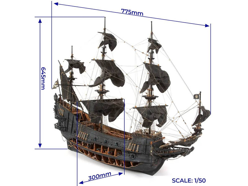 OCCRE Flying Dutchman 1:50 kit