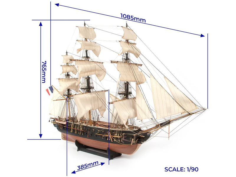 OCCRE Belle Poule 1:90 kit
