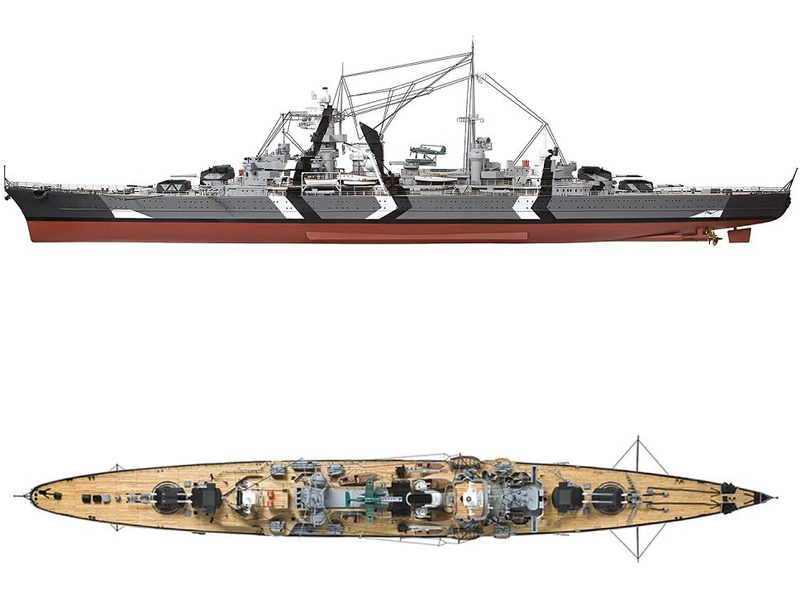 OCCRE Prinz Eugen bitevní loď 1:200 kit