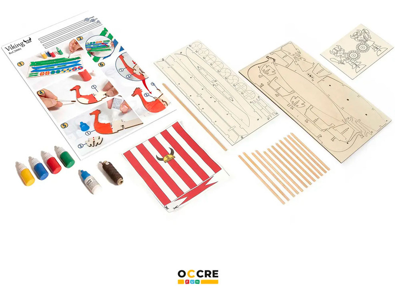 OCCRE Vikingská loď stavebnice pro děti