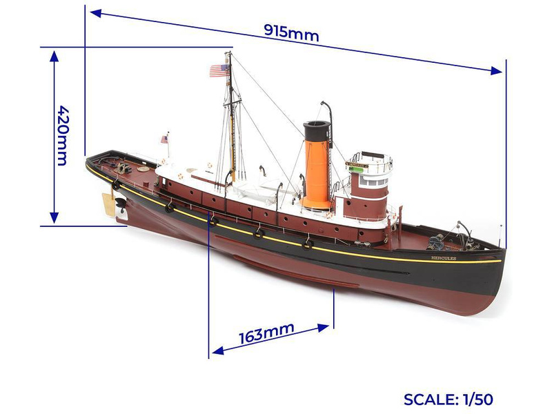 OCCRE Hercules remorkér 1:50 RC kit