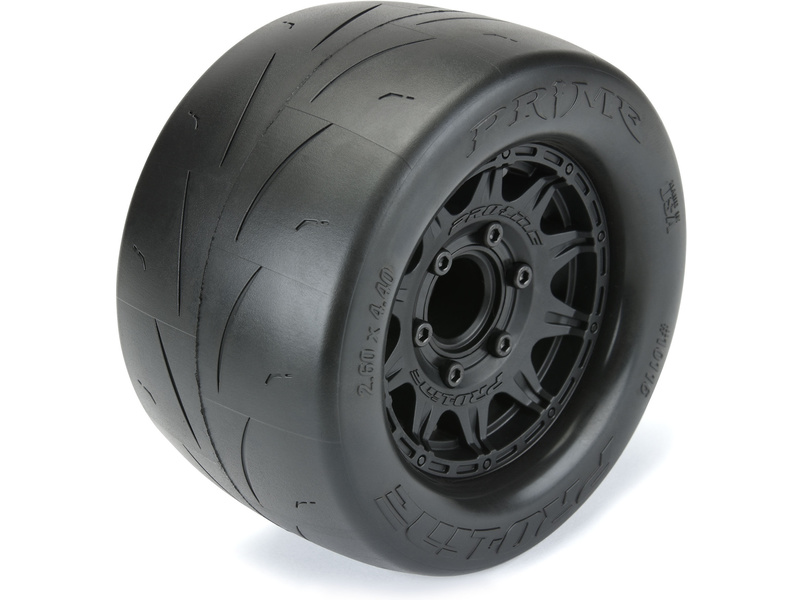 Pro-Line kolo 2.8", pneu Prime Street, disk Raid H12 černý (2)